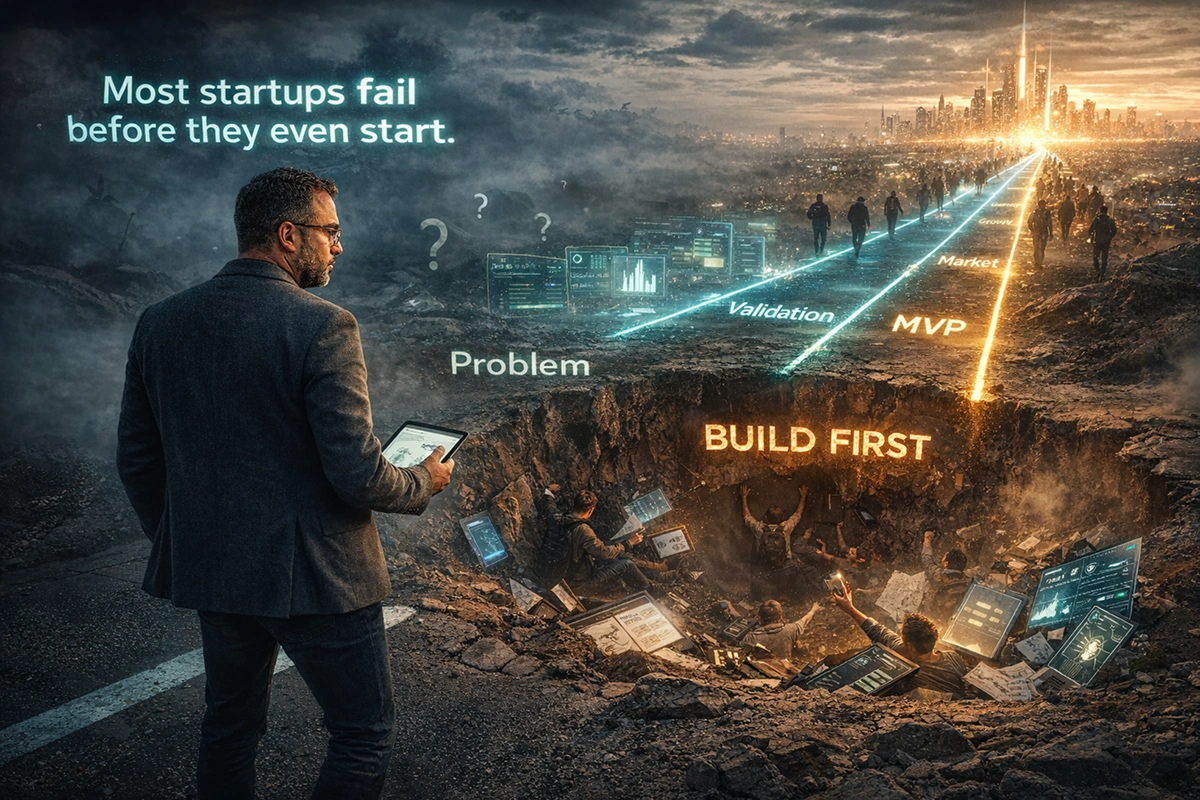 من فكرة إلى Startup: الطريق الصحيح الذي يتجاهله الجميع